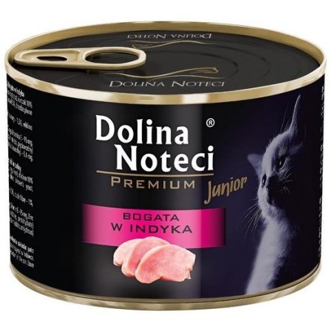 DOLINA NOTECI Premium Junior bogata w indyka - mokra karma dla kota - 185 g DOLINA NOTECI