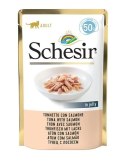 SCHESIR dla kotów Single Dish Tuńczyk z Łososiem 50g Schesir