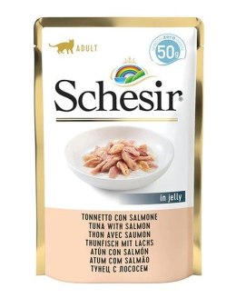 SCHESIR dla kotów Single Dish Tuńczyk z Łososiem 50g Schesir