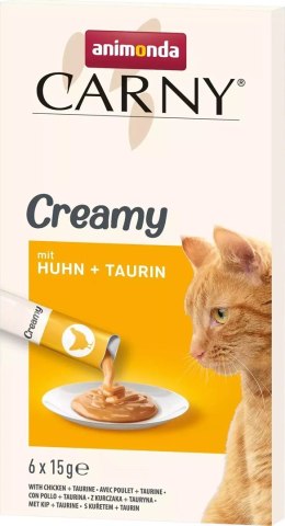 ANIMONDA Carny Creamy z kurczakiem + tauryna 6x 15g Animonda