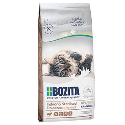 BOZITA Indoor & Sterilised Grain free Reindeer - sucha karma dla kotów wysterylizowanych - 10kg BOZITA