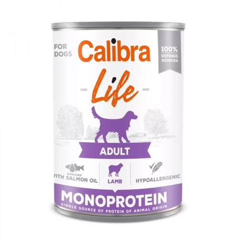 CALIBRA DOG LIFE ADULT LAMB- mokra karma dla psa - 400G Calibra