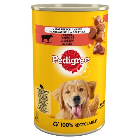 PEDIGREE Wołowina w galaretce - mokra karma dla psa - 400 g Pedigree