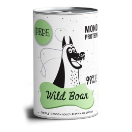 Paka Zwierzaka Pepe Wild Boar 99% dziczyzna 400g PAKA ZWIERZAKA