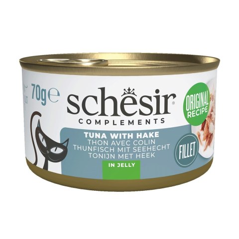 SCHESIR Adult w Galarecie Tuńczyk Morszczuk 70g Schesir