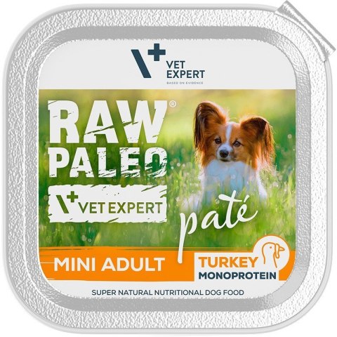 VetExpert Raw Paleo Indyk Pate Mini Adult alu tray 150g VetExpert