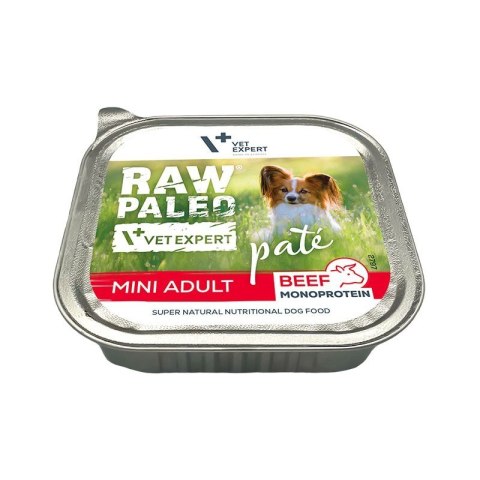 VetExpert Raw Paleo Wołowina Pate Mini Adult alu tray 150g VetExpert