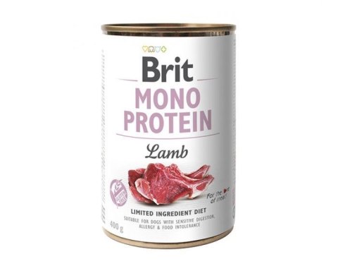 BRIT Mono Protein jagnięcina - mokra karma dla psa - 400 g Brit