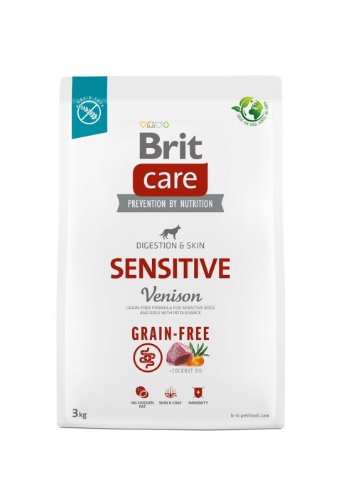 Brit Care Grain-Free Sensitive Venison - sucha karma dla psa - 3 kg Brit