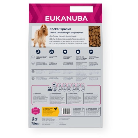 Eukanuba Breed Specific Cocker Spaniel Adult - sucha karma dla psa - 7,5 kg EUKANUBA