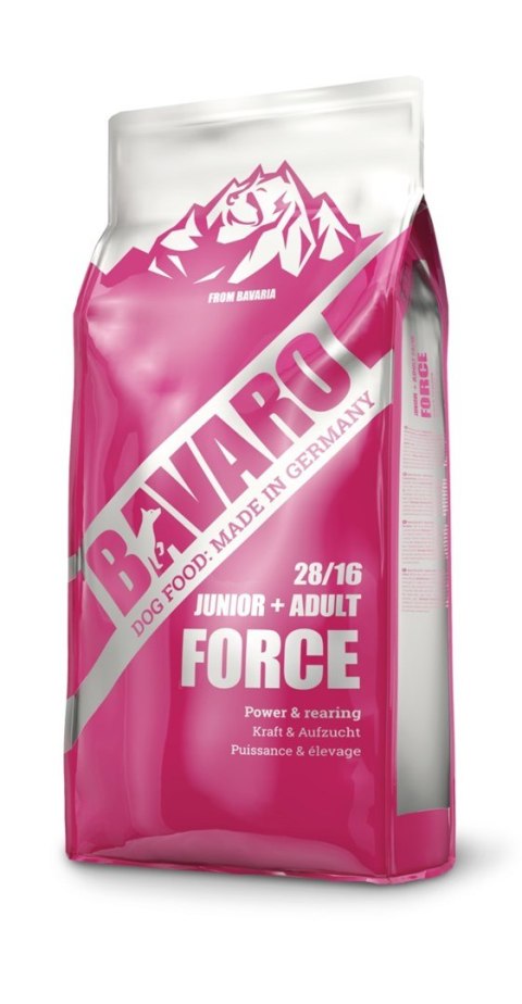 Josera Bavaro Force 28/16 - karma dla psów i szczeniąt aktywnych - 18 kg JOSERA