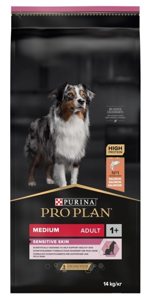 PURINA PRO PLAN Adult Medium Sensitive Skin - sucha karma dla psa - 14kg PURINA NESTLE