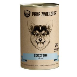 Paka Zwierzaka Dziczyzna i łosoś 400g PAKA ZWIERZAKA