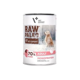 VetExpert Raw Paleo Wieprzowina Adult Can 400g VetExpert