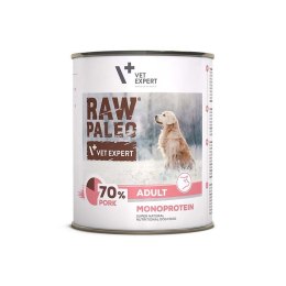 VetExpert Raw Paleo Wieprzowina Adult Can 800g VetExpert