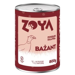 ZOYA Bażant - puszka - Karma mokra dla psów - 800g ZOYA