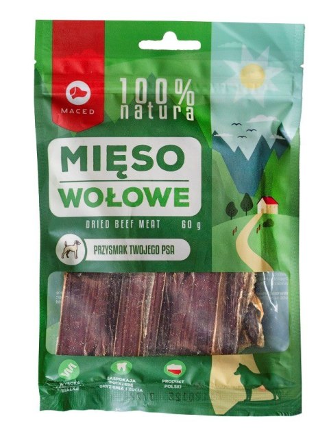 MACED 100% Natura mięso wołowe - przysmak dla psa - 60 g MACED