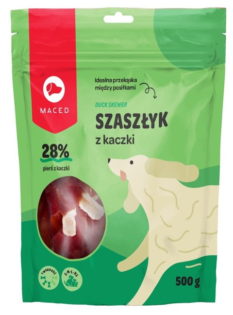 MACED Szaszłyk z kaczki - przysmak dla psa - 500g MACED