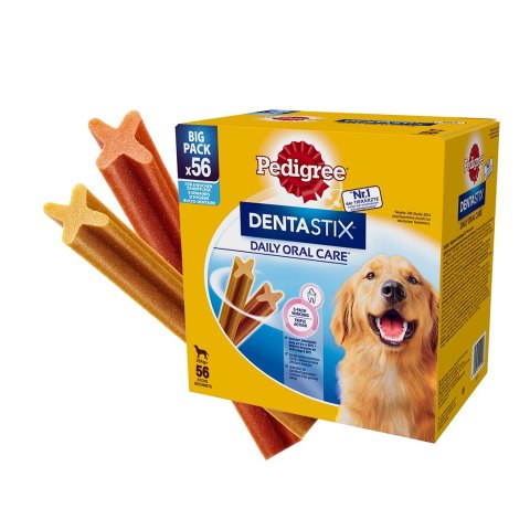 PEDIGREE Dentastix Maxi Big Pack 56 sztuk - przysmak dentystyczny dla psów ras dużych - 8x270 g Pedigree