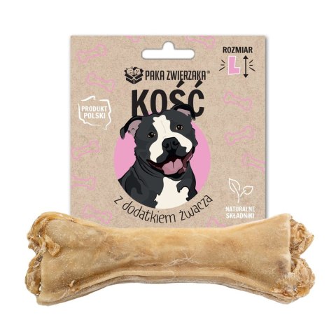 Paka Zwierzaka Kość z dodatkiem żwacza L-13,5 cm 70g PAKA ZWIERZAKA