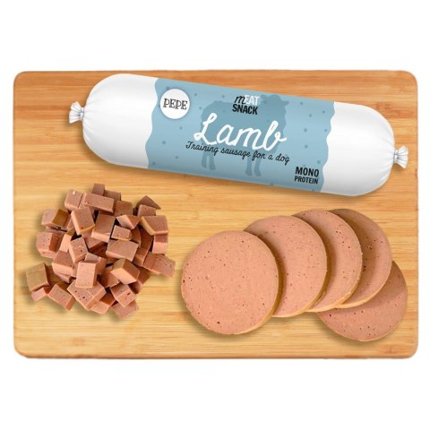 Paka Zwierzaka Pepe kiełbaski meat snack jagnięcina 200g PAKA ZWIERZAKA