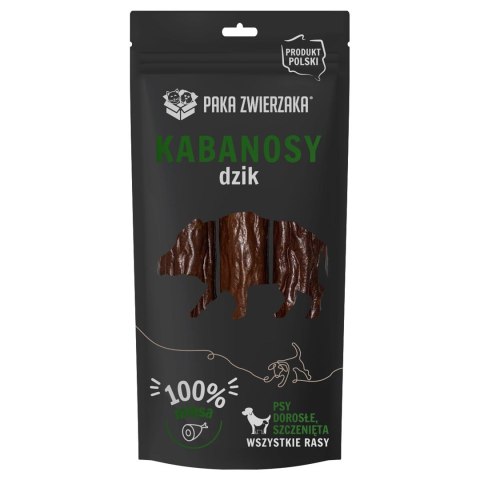 Paka Zwierzaka kabanosy dzik 3szt (80g) PAKA ZWIERZAKA