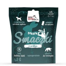 SYTA MICHA - Smaczki treningowe MINI KRÓLIK - przysmak dla psa - 60g SYTA MICHA