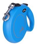 Smycz flexi automatyczna NEW CLASSIC L taśma 8 m - dla psa do 50 kg, kolor niebieski Flexi