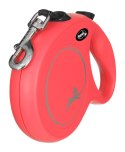 Smycz flexi automatyczna New Classic L taśma 5m - dla psa do 50kg, kolor czerwony Flexi
