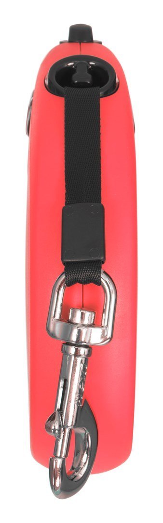 Smycz flexi automatyczna New Classic L taśma 5m - dla psa do 50kg, kolor czerwony Flexi