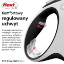 Smycz flexi automatyczna New Comfort L taśma 8 m - dla psa do 50 kg, kolor czarny Flexi