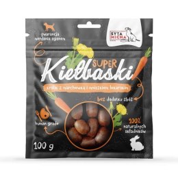Syta Micha Super kiełbaski z królikiem - przysmak dla psa - 100g SYTA MICHA