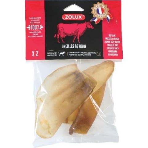 ZOLUX Przysmak nat.dla psa Suszone uszy wołowe 40g ZOLUX