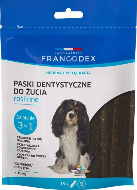 FRANCODEX Paski do gryzienia S na brzydki zapach z pyska 228 g/ 15 szt FRANCODEX