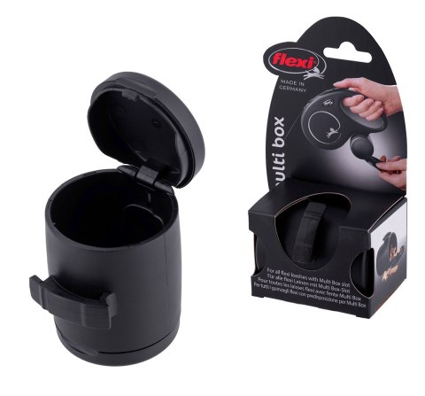 Pojemnik flexi Vario Multi Box - pojemnik na karmę lub woreczki, kolor czarny Flexi