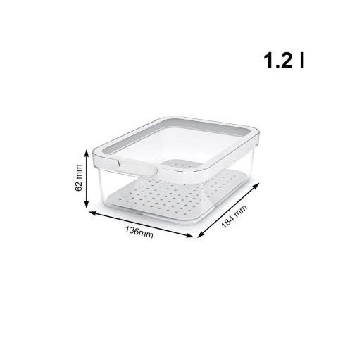 Rotho Multibag Cauma Style 25L trans/biały Rotho