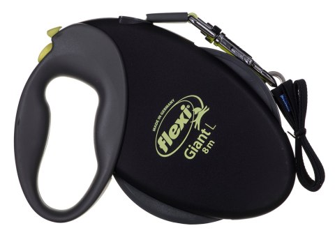 Smycz flexi automatyczna Giant L taśma 8 m - dla psa do 50 kg, kolor czarno-żółty Flexi