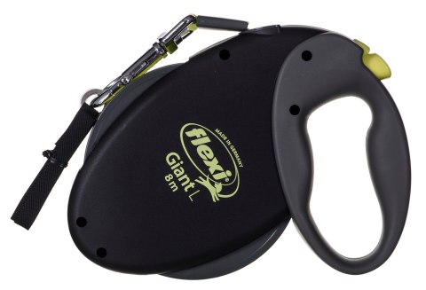 Smycz flexi automatyczna Giant L taśma 8 m - dla psa do 50 kg, kolor czarno-żółty Flexi
