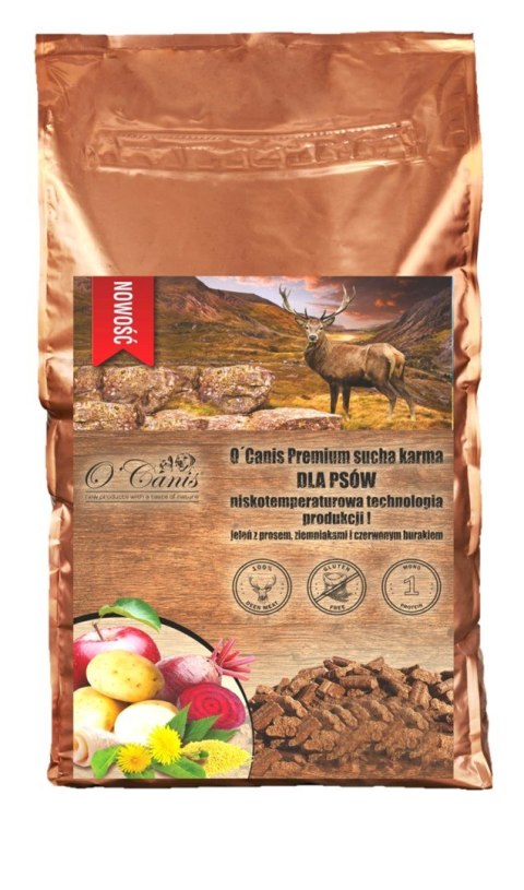 O´Canis Premium jeleń, ziemniak,burak dla psa 6kg O'Canis