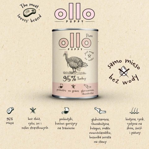 Ollo Puppy Pure Indyk 850g OLLO
