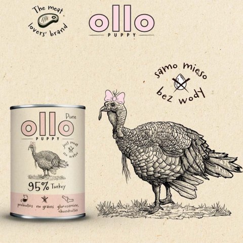Ollo Puppy Pure Indyk 850g OLLO