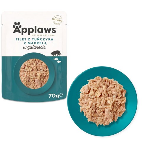 Applaws Cat Pouch Jelly Tuna Fillet w Mackerel 70g Applaws