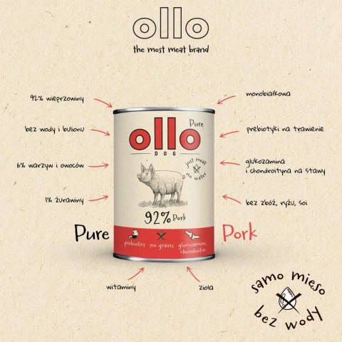Ollo Pure Wieprzowina 850g OLLO
