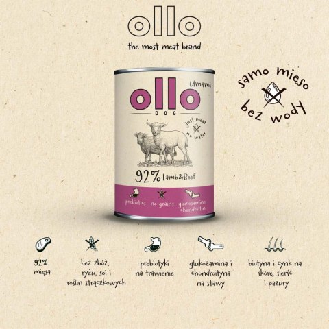 Ollo Umami Jagniecina i Wołowina 850g OLLO
