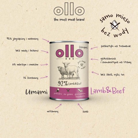 Ollo Umami Jagniecina i Wołowina 850g OLLO