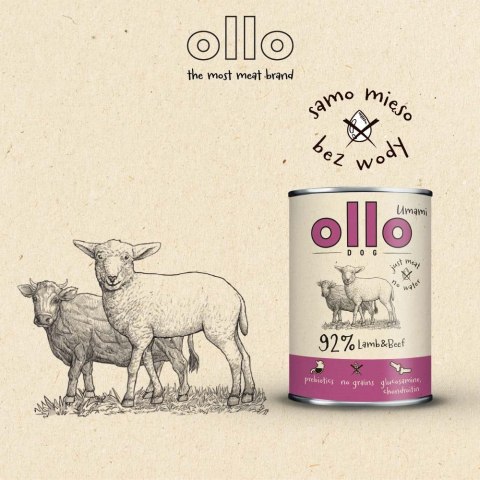 Ollo Umami Jagniecina i Wołowina 850g OLLO