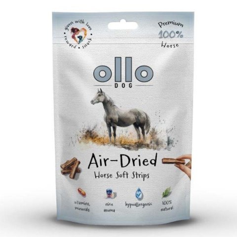 Ollo suszone paski przysmak z koniny dla psa 80g OLLO