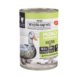 Wiejska Zagroda - Monobiałkowa Kaczka - dorosły- Mokra karma dla kota - 400g Wiejska zagroda