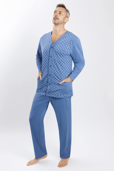 PIŻAMA MĘSKA ROZPINANA DR R.4XL-5XL PIŻAMA MĘSKA ROZPINANA DR R.4XL-5XL