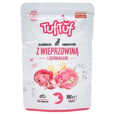 Tuf Tuf Saszetka mielonka z wieprzowiną dla psa 100g TufTuf